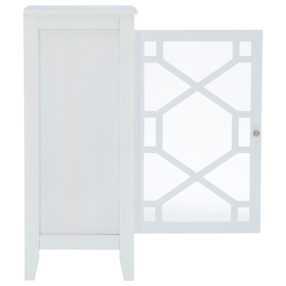 Linon Home Decor Fetti Small Cabinet in White, , large