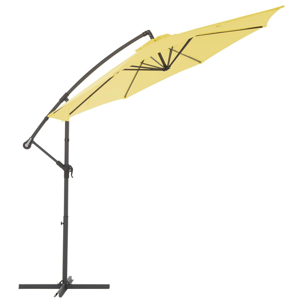 CorLiving 9.5' UV Resistant Patio Umbrella in Yellow Nebraska