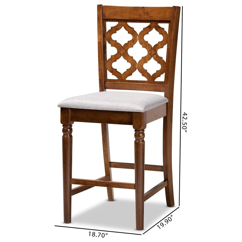 Baxton Studio Ramiro Counter Stool in Walnut Brown (Set of 2), , large