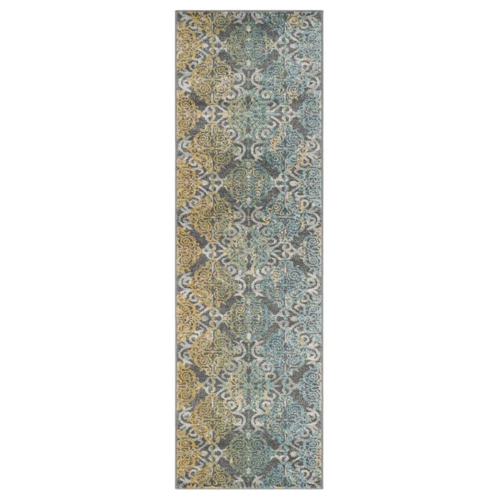 Safavieh Evoke EVK230D 2"3" x 15" Grey and Ivory Runner, , large