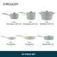 Circulon 10-Piece Ceramic Nonstick Cookware Set in Sage, , large