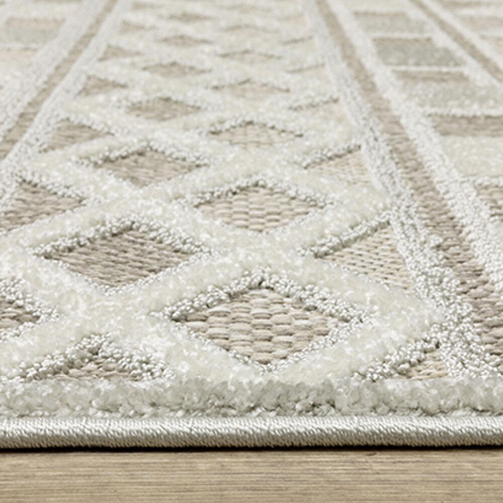 Oriental Weavers Tangier TAN09 2&#39;3&quot; x 7&#39;6&quot; Beige Runner, , large