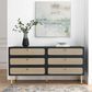 Modway Chaucer 6-Drawer Dresser in Black, , large