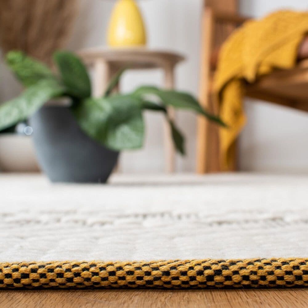 Safavieh Natura NAT854C 8&#39; x 10&#39; Ivory and Yellow Area Rug, , large