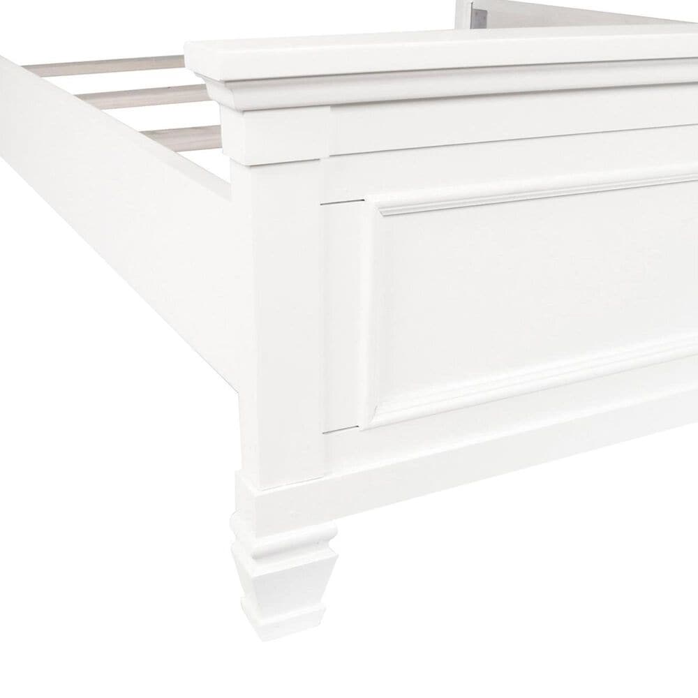 New Heritage Tamarack King Panel Bed in White, , large
