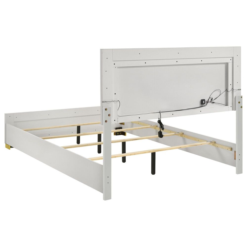 Pacific Landing Marceline 5-Piece King Bed Set in White, , large