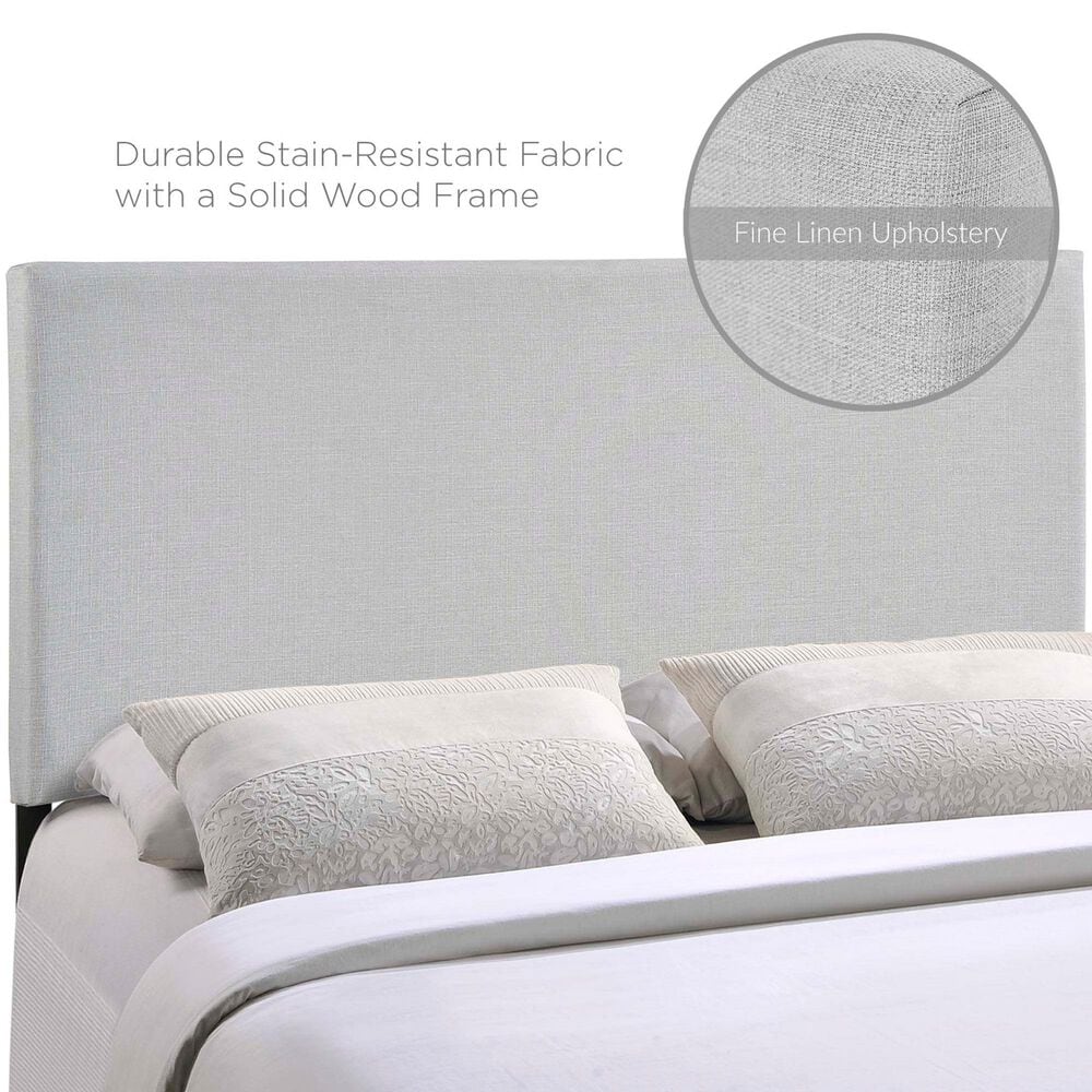 Modway Region Upholstered Fabric King Headboard in Ivory, , large
