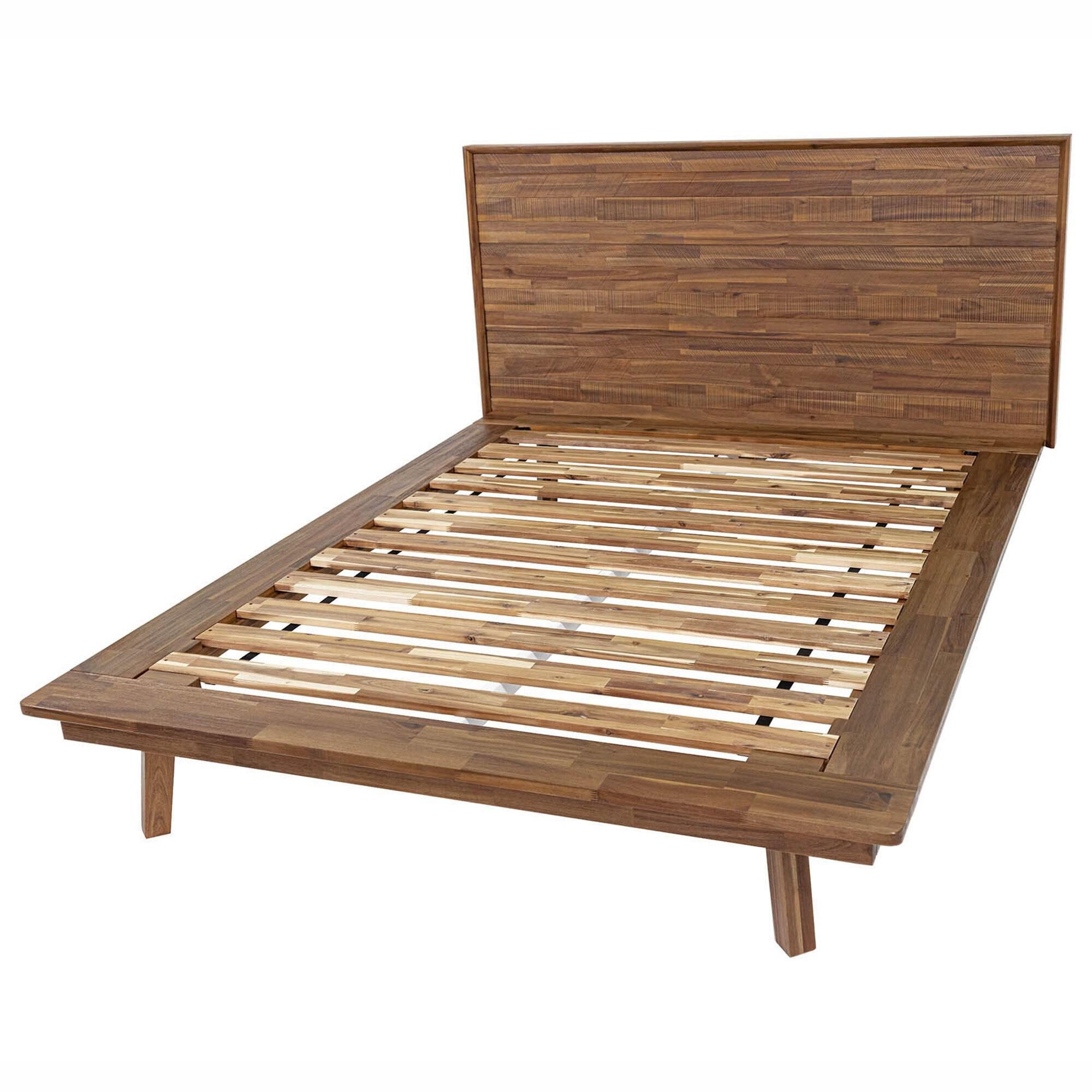 37B Gia Queen Platform Bed in Warm Pecan