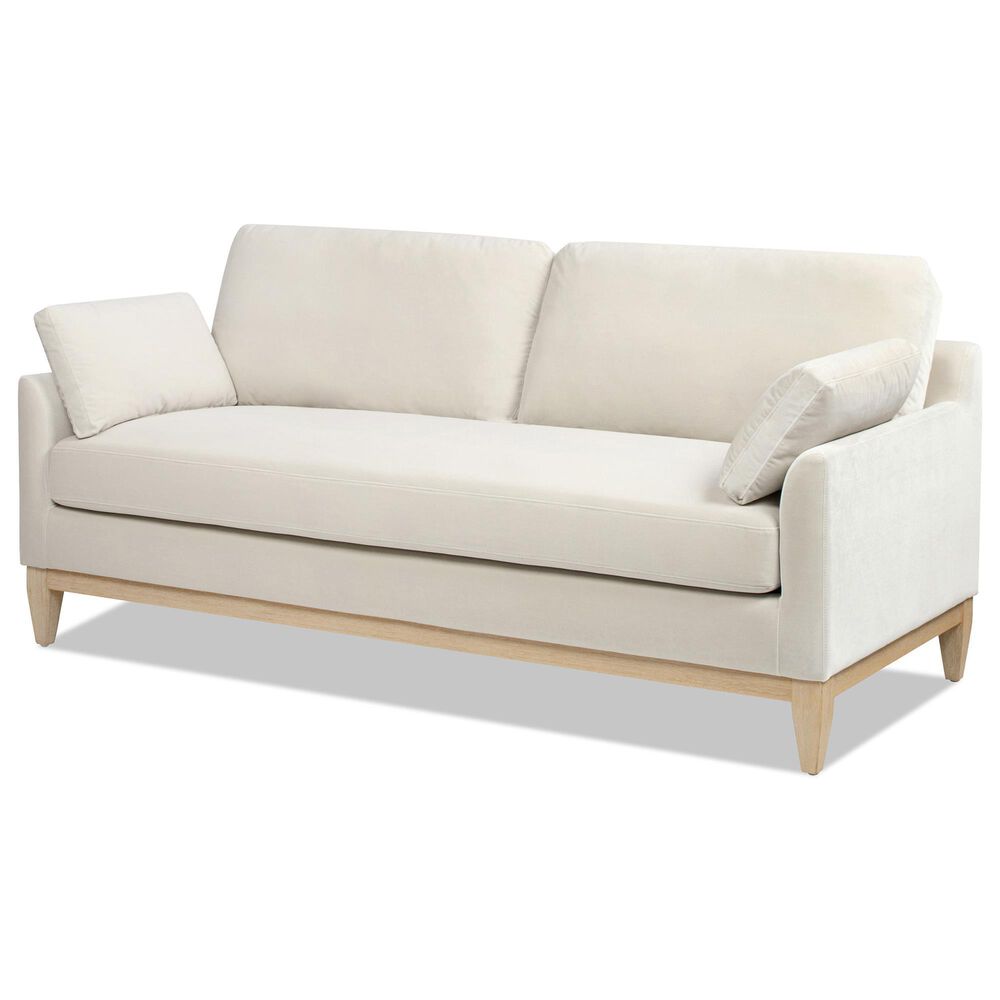 Jennifer Taylor Home Pasadena Stationary Sofa in French Beige Velvet, , large