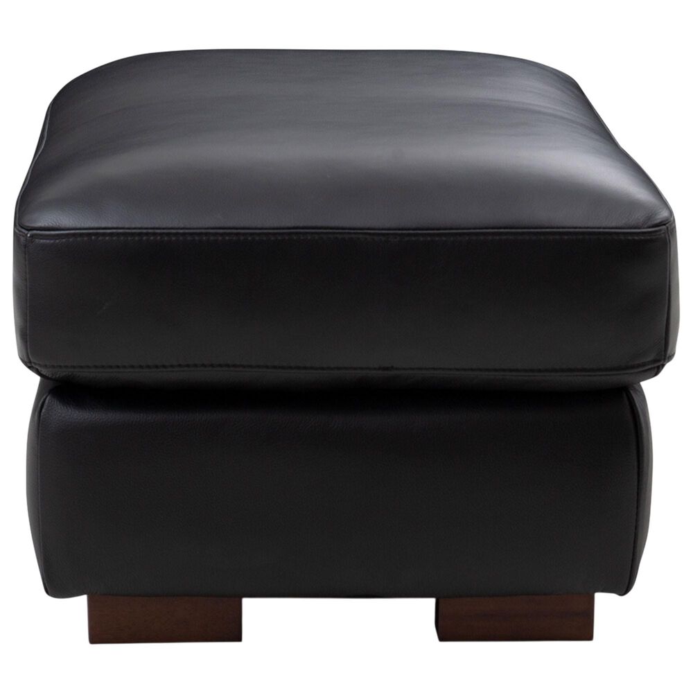 Italiano Furniture Luca Ottoman in Black, , large