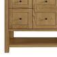 James Martin Vanities Breckenridge 60" Single Bathroom Vanity in Light Natural Oak with 3 cm Arctic Fall Solid Surface Top and Rectangular Sink, , large
