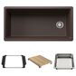 Blanco Inteos 39" Undermount Single Bowl Kitchen Sink in Cafe, , large