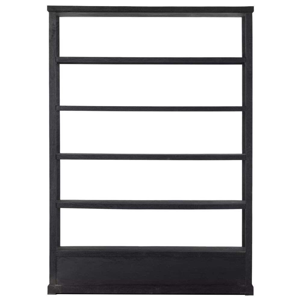 Four Hands Maya Woodmore 5-Shelf Bookcase in Dark Totem, , large
