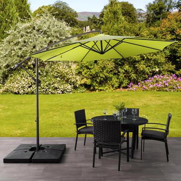 CorLiving 9.5" UV Resistant Patio Umbrella in Lime Green, , large