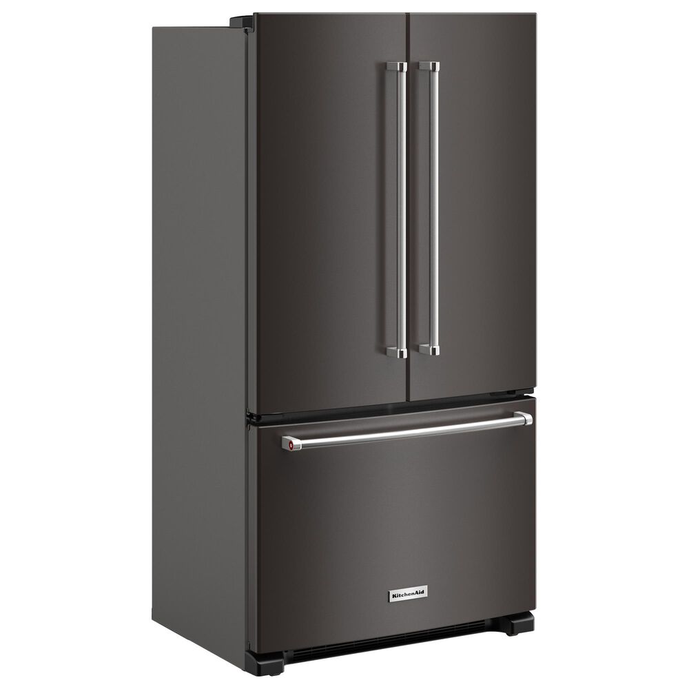 KitchenAid 20 Cu. Ft. French Door Refrigerator in Black Stainless Steel, , large