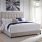 Ashley King Upholstered Bed in Beige, , large