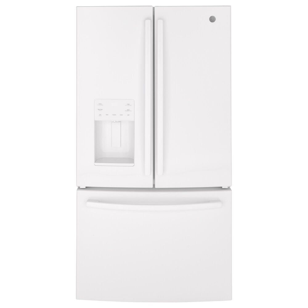 GE Appliances 25.6 Cu. Ft. Capacity 3-Door French Door Refrigerator in White, , large