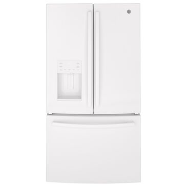 GE Appliances 25.6 Cu. Ft. Capacity 3-Door French Door Refrigerator in White, , large