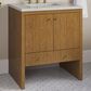 James Martin Hudson 30" Single Bathroom Vanity in Honey Oak with 3 cm Lime Delight Silestone Top and Rectangular Sink, , large