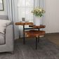 Uma Enterprises Rustic Accent Table in Brown and Black, , large