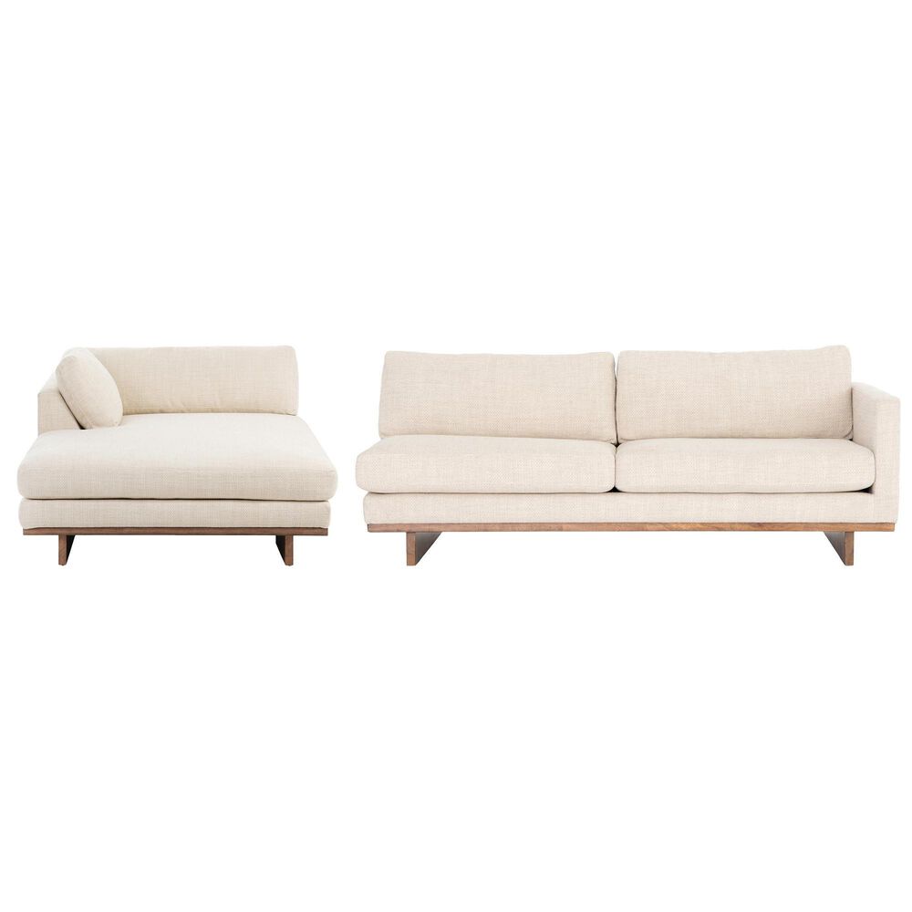 Four Hands Kensington Everly 2-Piece Sectional in Inviting Taupe, , large