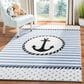 Safavieh Carousel 8" x 10" Ivory and Navy Kids  Area Rug, , large