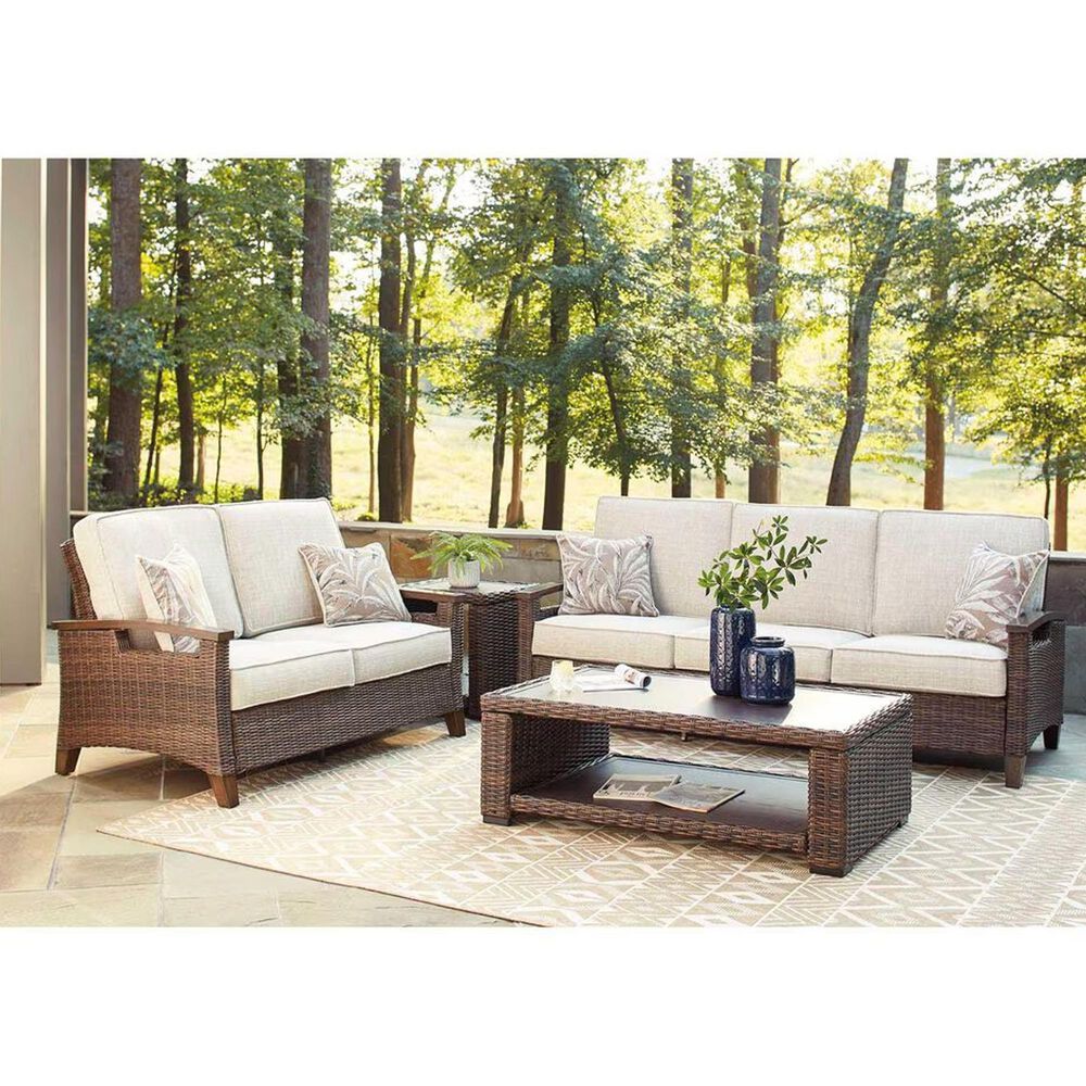 Ashley Paradise Trail Sofa in Medium Brown, , large