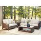 Ashley Paradise Trail Sofa in Medium Brown, , large