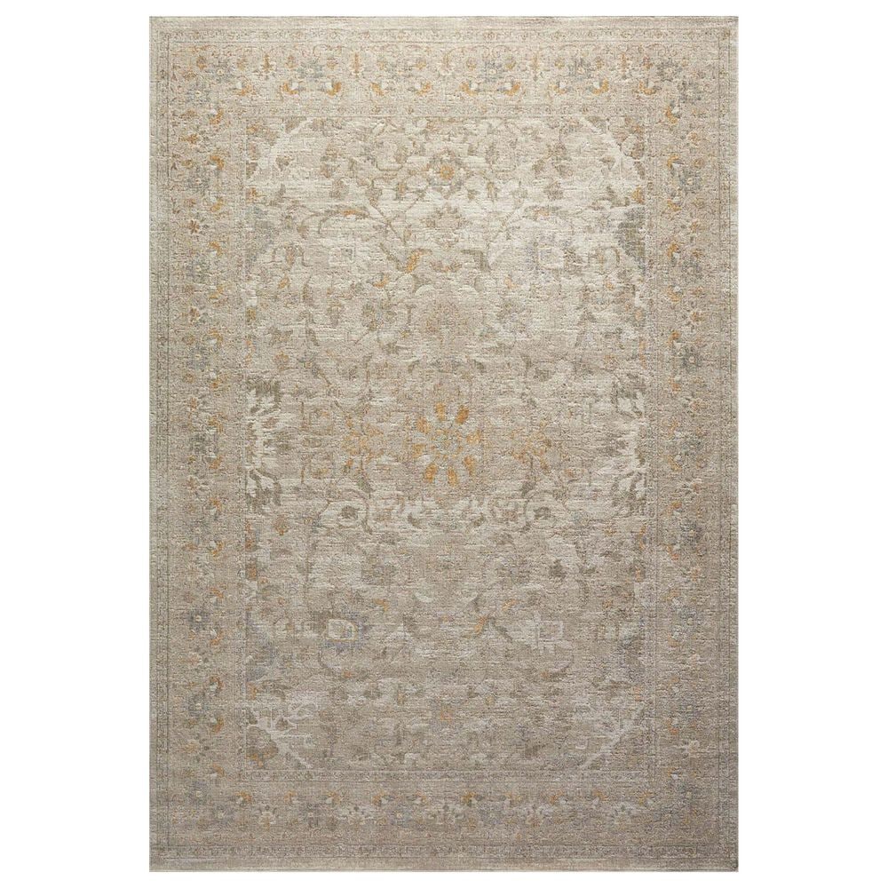 Chris Loves Julia x Loloi Rosemarie 11"6" x 15"6" Ivory and Natural Area Rug, , large