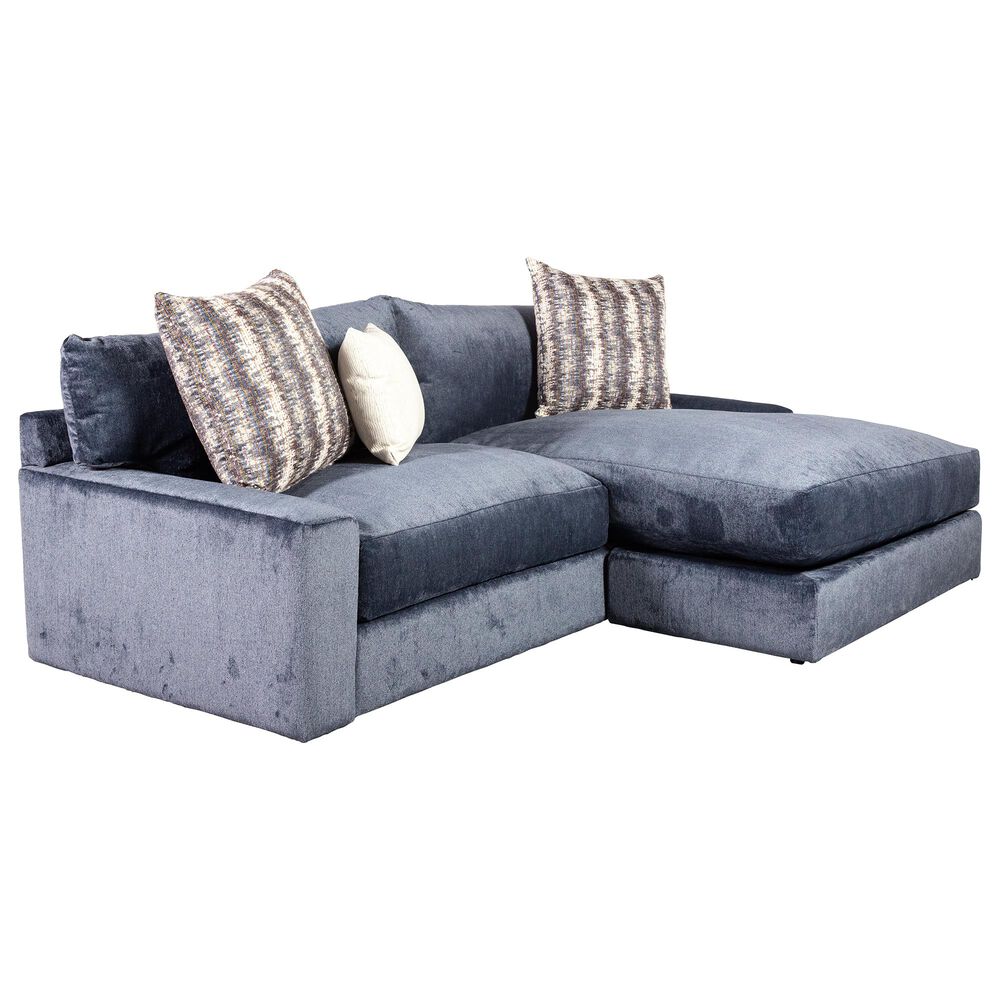 Jonathan Louis Milo 2-Piece Left Facing Sectional with Chaise in Ted Navy, , large