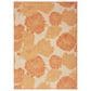 Nourison Garden Oasis Floral Coral 4" x 6" Indoor/Outdoor Area Rug, , large