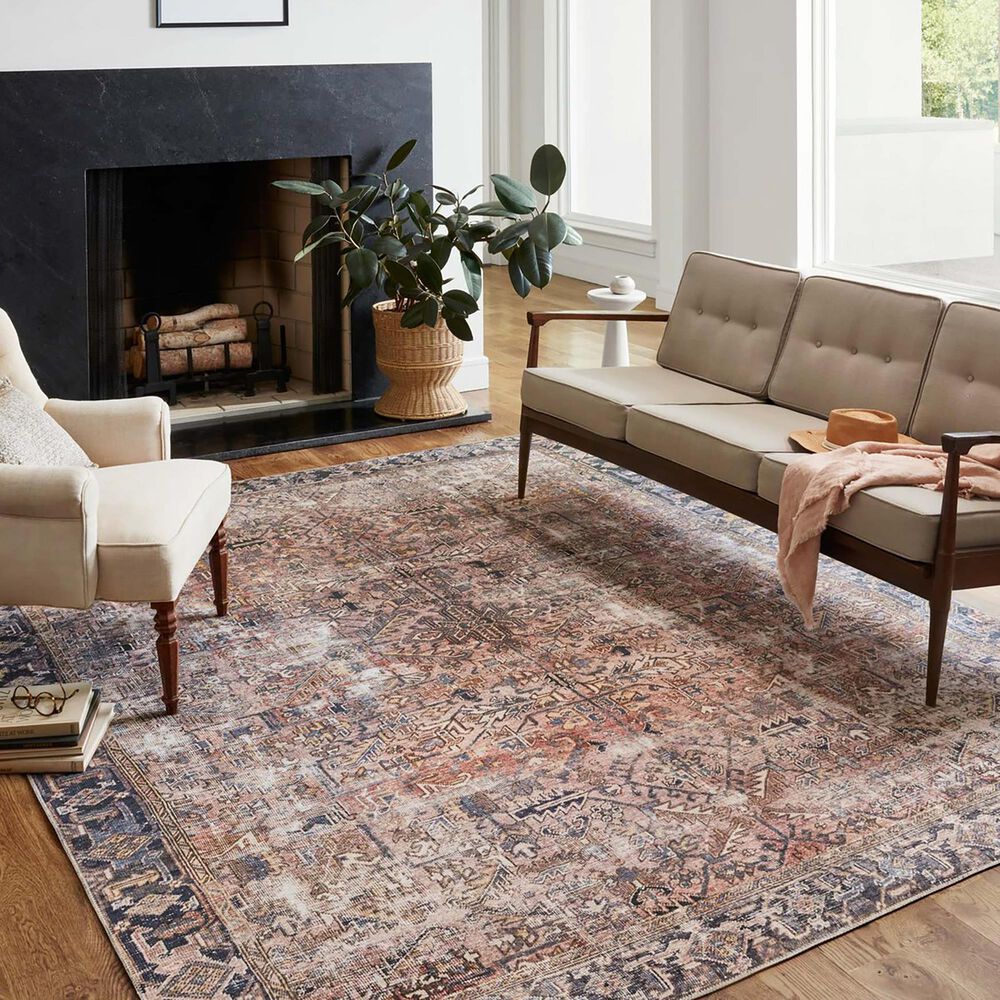 Chris Loves Julia x Loloi Jules 5&#39; x 7&#39;6&quot; Terracotta and Multicolor Area Rug, , large