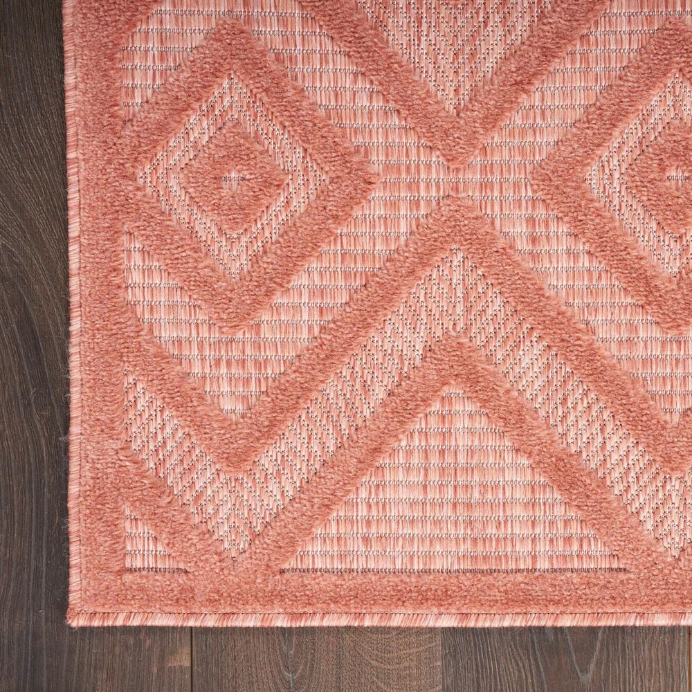 Nourison Versatile 6&#39; x 9&#39; Coral and Orange Indoor/Outdoor Area Rug, , large