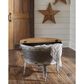 Ashley Shellmond Accent Cocktail Table in Antiqued Galvanized and Light Brown, , large