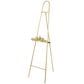 Maple and Jade 63" Arched Foldable 2-Tier Leaf Display Easel in Satin Gold, , large