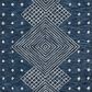 Safavieh Micro-Loop MLP171M 4" x 6" Blue and Ivory Area Rug, , large
