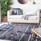 Safavieh Adirondack ADR202N 8" x 10" Vintage Navy and Light Grey Area Rug, , large