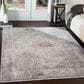 Surya Presidential PDT-2311 Dusty Sage, Gray, Charcoal, Ivory, Wheat, Ice Blue, Blue, Light Olive, Saffron and Orange 11"6" x 15"6" Area Rug, , large