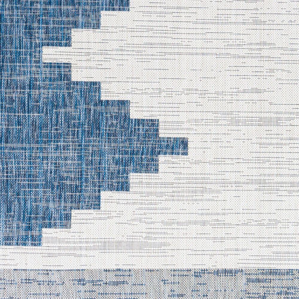 Surya Eagean EAG-2355 Dark Blue, Off-White, Navy and Pale Blue 8&#39;10&quot; x 12&#39; Indoor/Outdoor Area Rug, , large