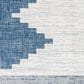 Surya Eagean EAG-2355 Dark Blue, Off-White, Navy and Pale Blue 8"10" x 12" Indoor/Outdoor Area Rug, , large