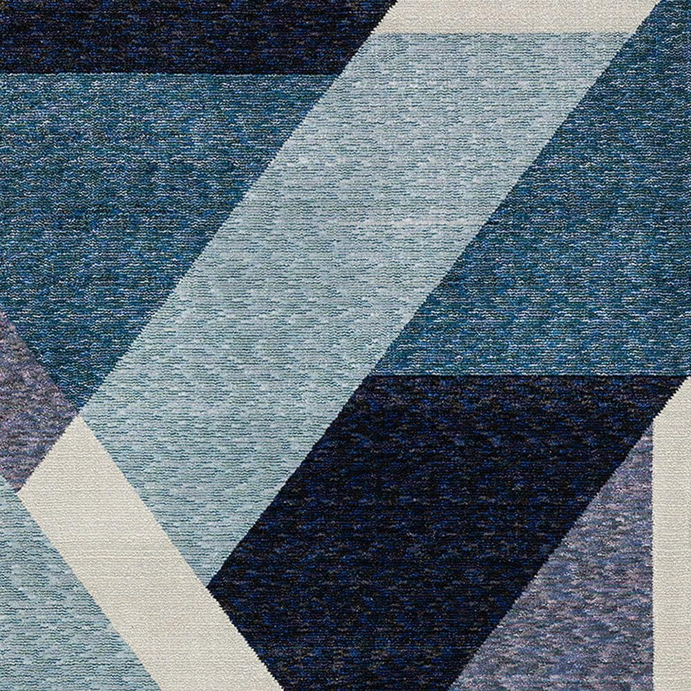 Oriental Weavers Strada Contemporary  2&#39;3&quot; x 8&#39; Blue Runner, , large