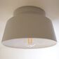 Hunter Cranbrook 1-Light Flush Mount in Dove Grey, , large
