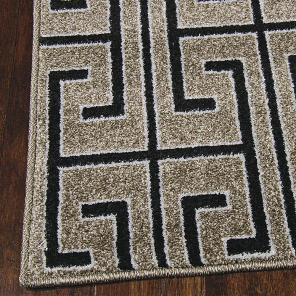 Nourison Glistening Nights MA507 5'3" x 7'6" Grey Area Rug, , large
