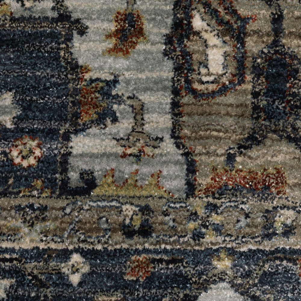 Oriental Weavers Eliana Blue and Brown 3&#39;3&quot; x 5&#39; Area Rug, , large