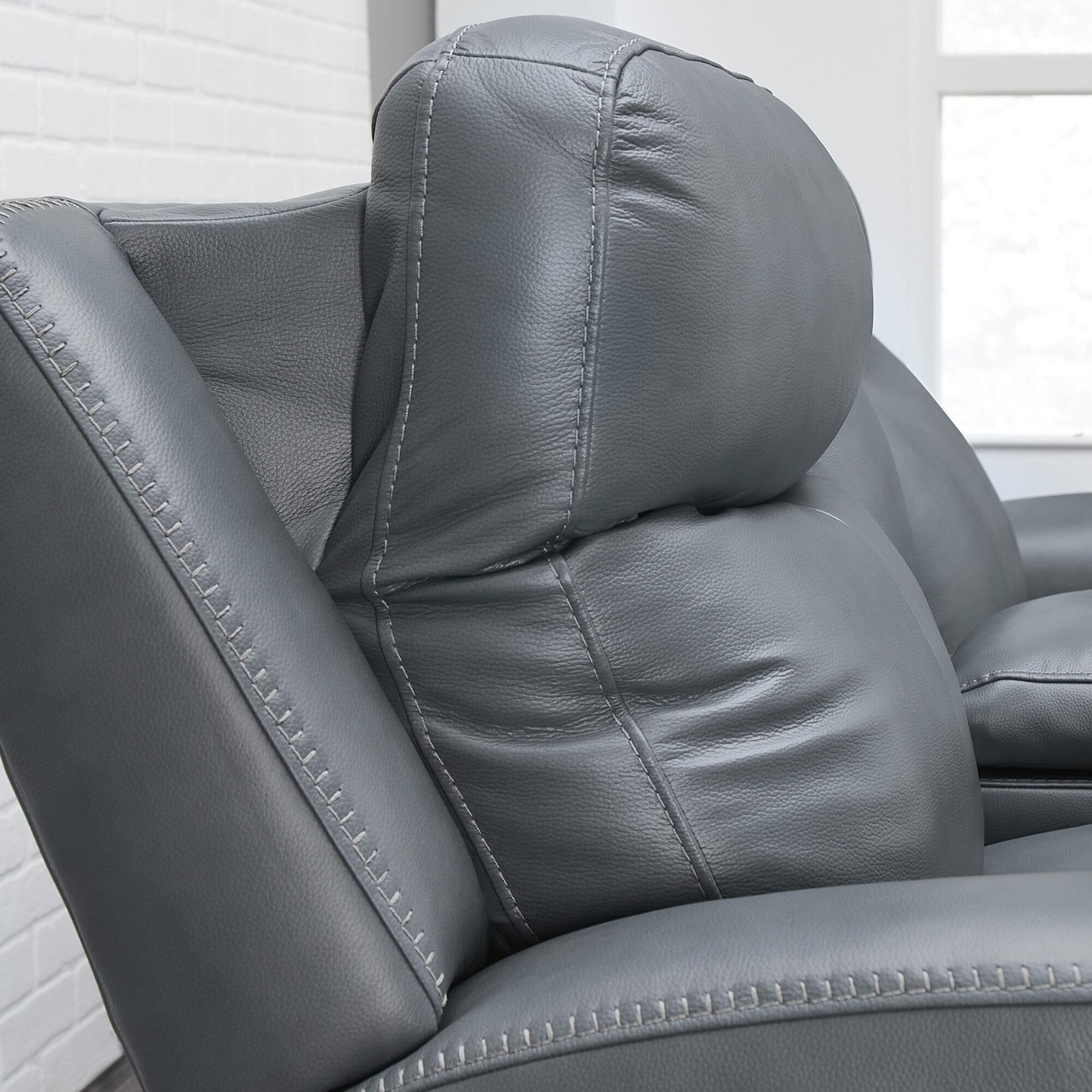 Ashley Mindanao Power Recliner in Steel