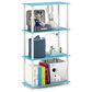 HOMLUX Turn-N-Tube 4-Tier Multipurpose Shelf Display Rack in Light Blue and White, , large