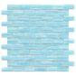 Emser Swirl Sky 1" x 2" Rectangle on 12" x 12" Glass Mosaic Sheet, , large