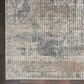 Nourison Quarry Abstract 2"2" x 10" Blue and Beige Runner, , large