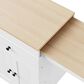 HOMLUX 75" Kitchen Island with Extendable Dining Table in White, , large