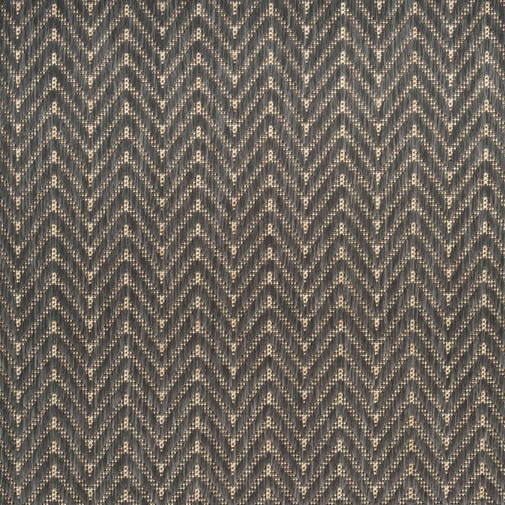 Nourison Horizon HOZ02 Charcoal 2&#39;2&quot; x 8&#39; Indoor/Outdoor Runner, , large